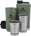 Stanley Stainless Steel Shot Glass and Flask Gift Set - Hammertone Green