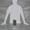 Stanley Stainless Steel Shot Glass and Flask Gift Set - Hammertone Green