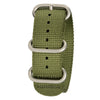 BERTUCCI Heavy-Duty Nylon Webbing Band, 22mm Forest Green