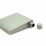 Titanium Matte Silver 6oz Hip Flask
