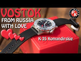 Vostok Komandirskie Automatic 42mm Watch K-35 Model: 350504