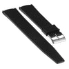 Perforated Rubber Black Rally Strap 22mm