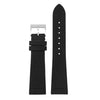 DASSARI Belize Nubuck Leather Black 22mm Strap with Detailed Stitching