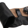 DASSARI Vintage Black Leather 5 x Slot Watch Roll