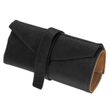 DASSARI Vintage Black Leather 5 x Slot Watch Roll