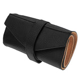 DASSARI Vintage Black Leather 5 x Slot Watch Roll